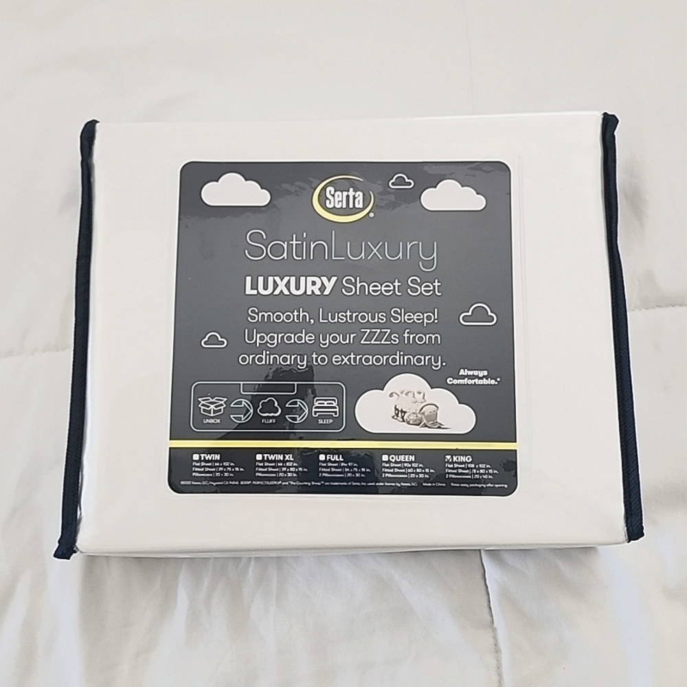 Serta Satin Luxury Sheet Set